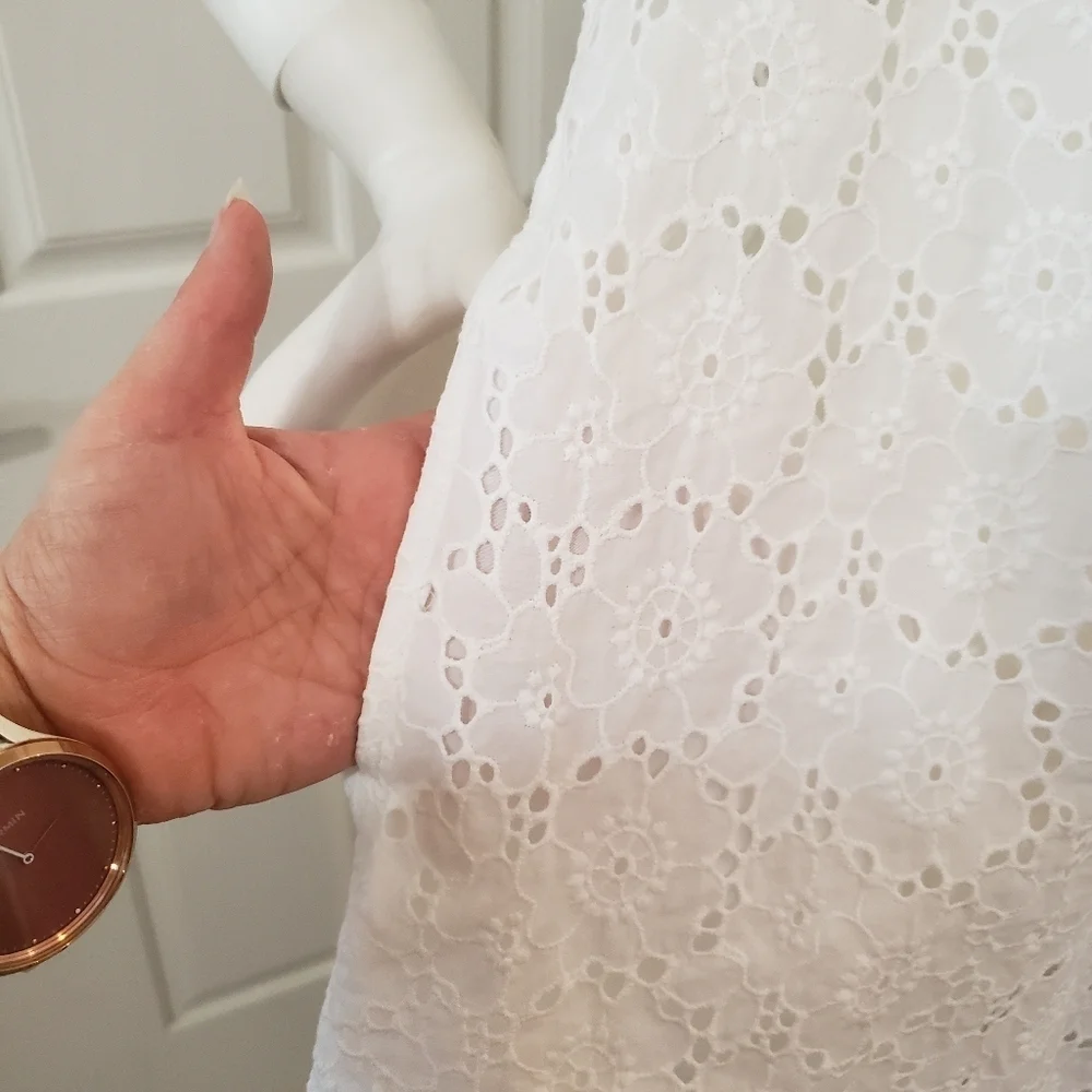 Tory Burch Broderie Lace Eyelet Dress Size Small